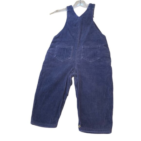 Vintage Gymboree Bib Overalls Blue Corduroy S - Picture 2 of 11